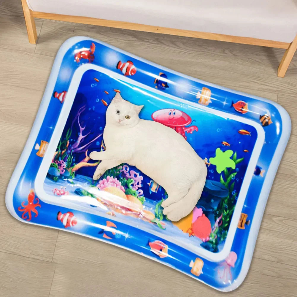 Thickened Sensory Water Mat: Cooling Play for Cats & Pets