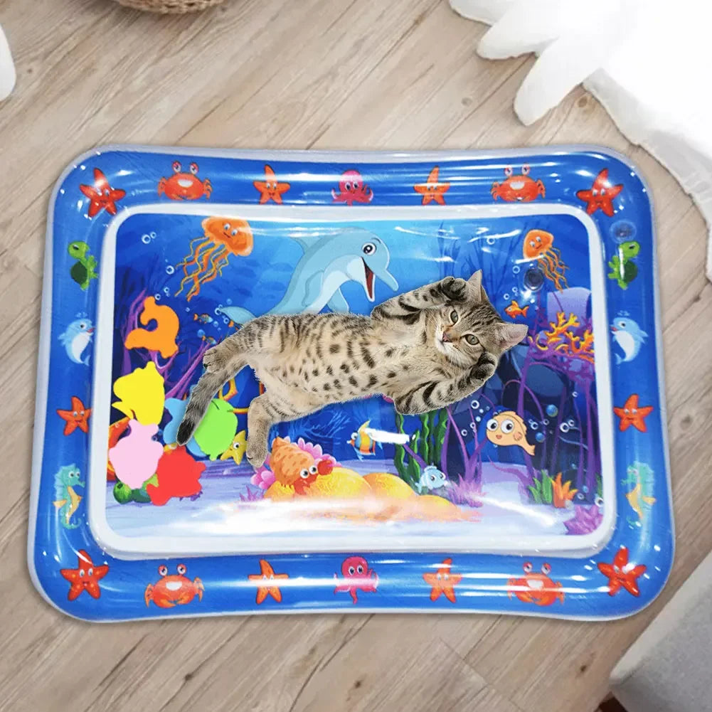 Thickened Sensory Water Mat: Cooling Play for Cats & Pets